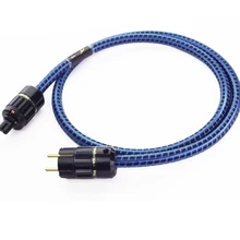 MPS C-280eu European standard HiFi 99.9997% OFC 24K Gold Plated 3Pin Power Cord Cable DVD CD amplifier AC Power cable