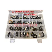 48 шт. автомобильный компрессор кондиционера набор сальников для FS10 7SUB16 MAS90/105 A32 DKS32C 10PA15C/17C HCC V5 уплотнение вала