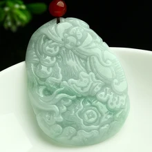Натуральный жизнь удачи денег, чтобы кулон в аутентичном Бирма jade Жуи нефрита кулон летучая мышь