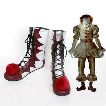 

Stephen King's It Pennywise Cosplay Shoes Boots Adult Men Women Clown Shoes Fancy Halloween Party Costumes
