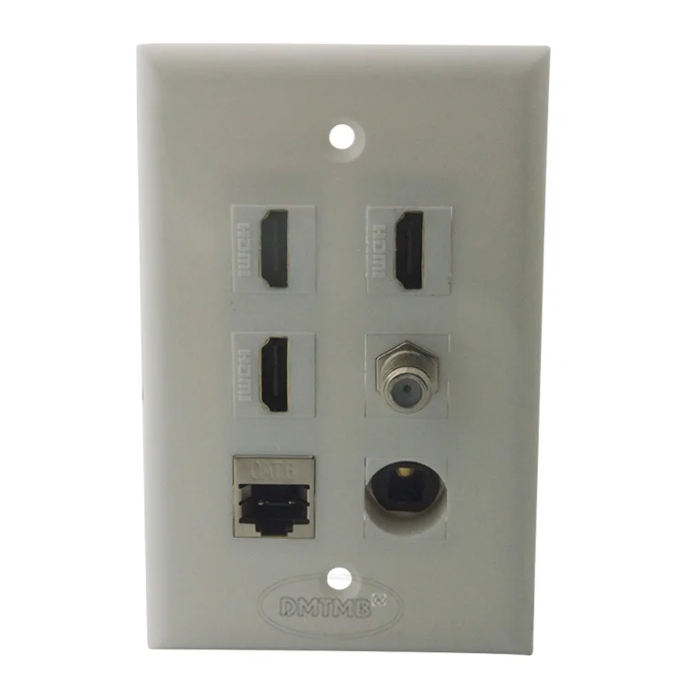 3 X HDMI F RG6 TV CAT6 экран RJ45 настенная пластина Toslink с разъемом Мама мама|wall plate|wall plate