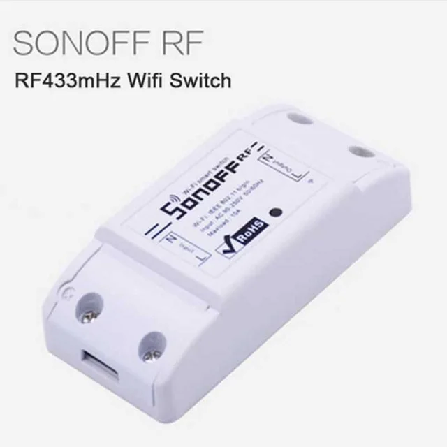 Itead Sonoff 433 МГц Sonoff RF WiFi беспроводной Умный домашний переключатель дистанционного управления умный переключатель синхронизации Беспроводное управление 10A - Цвет: sonoff rf