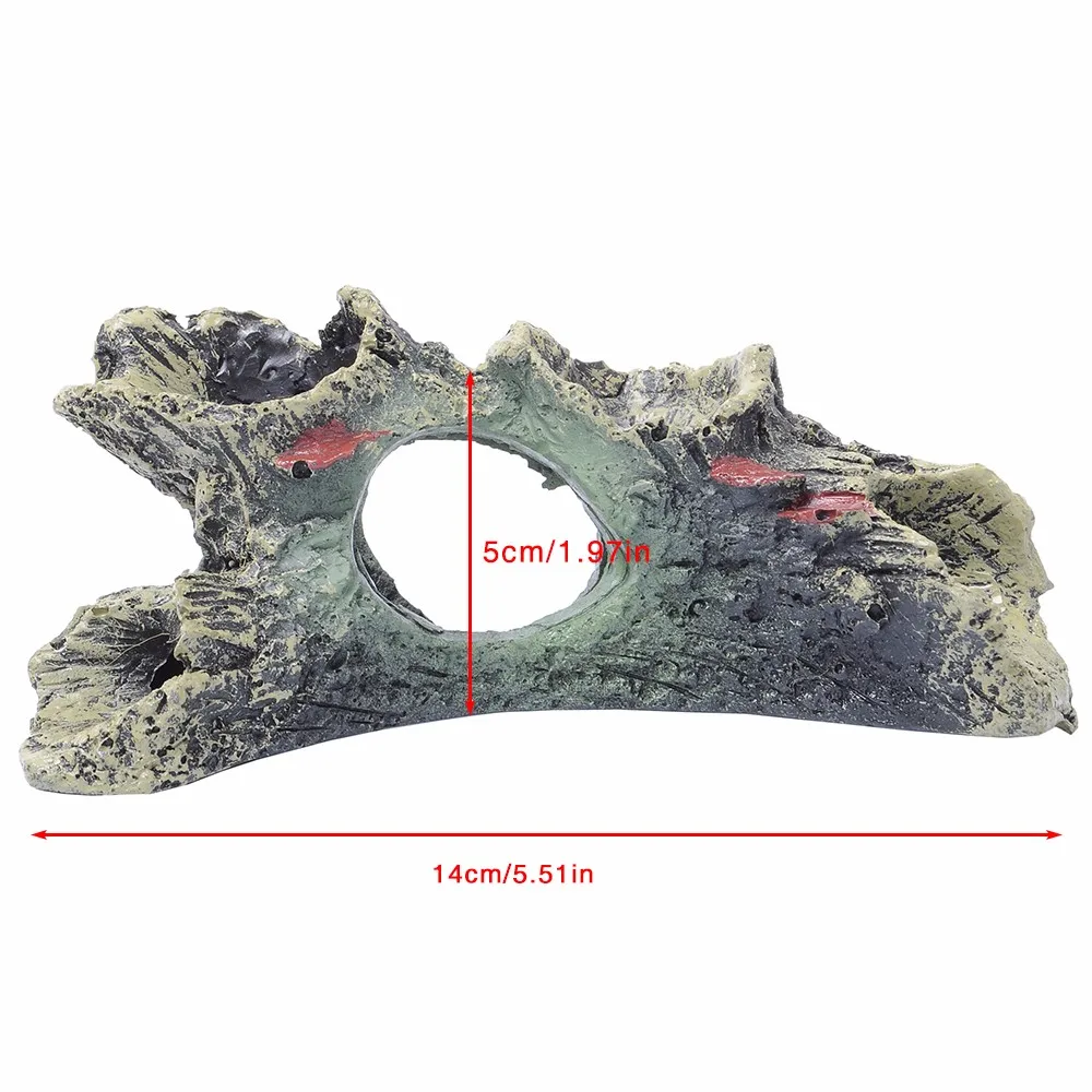 Смола аквариум ствол дерева дерево украшение искусственная Коряга для аквариума украшения Ландшафтная пещера Rockery Aquario Декор