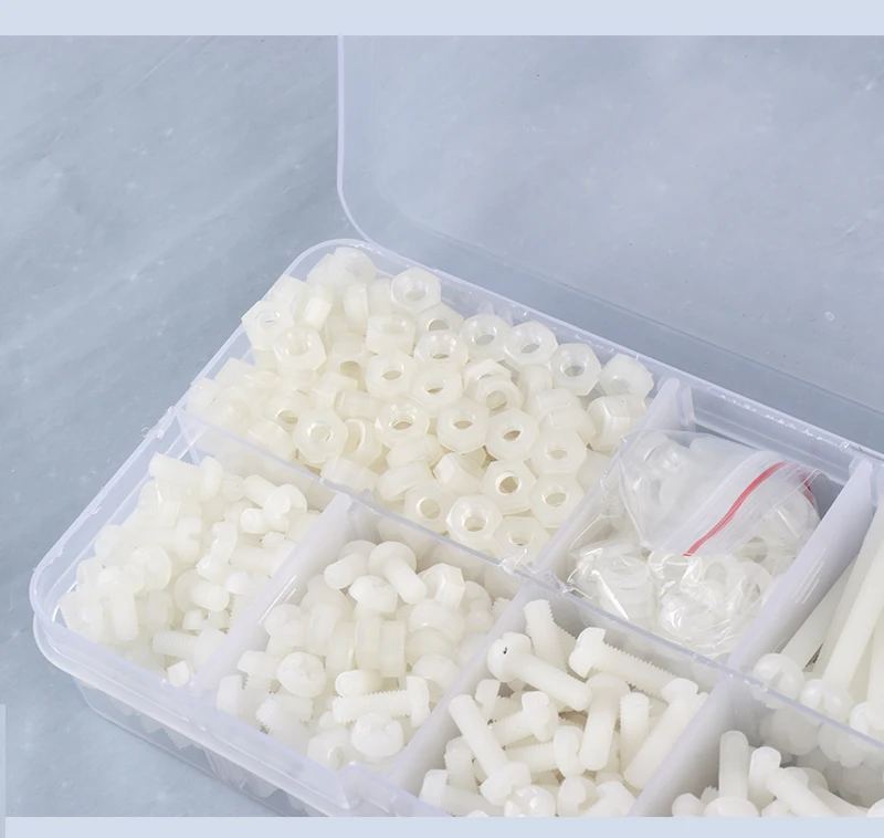 plastic bolt,plastic bolts,m3 bolt nut plastic,m3 bolt set L