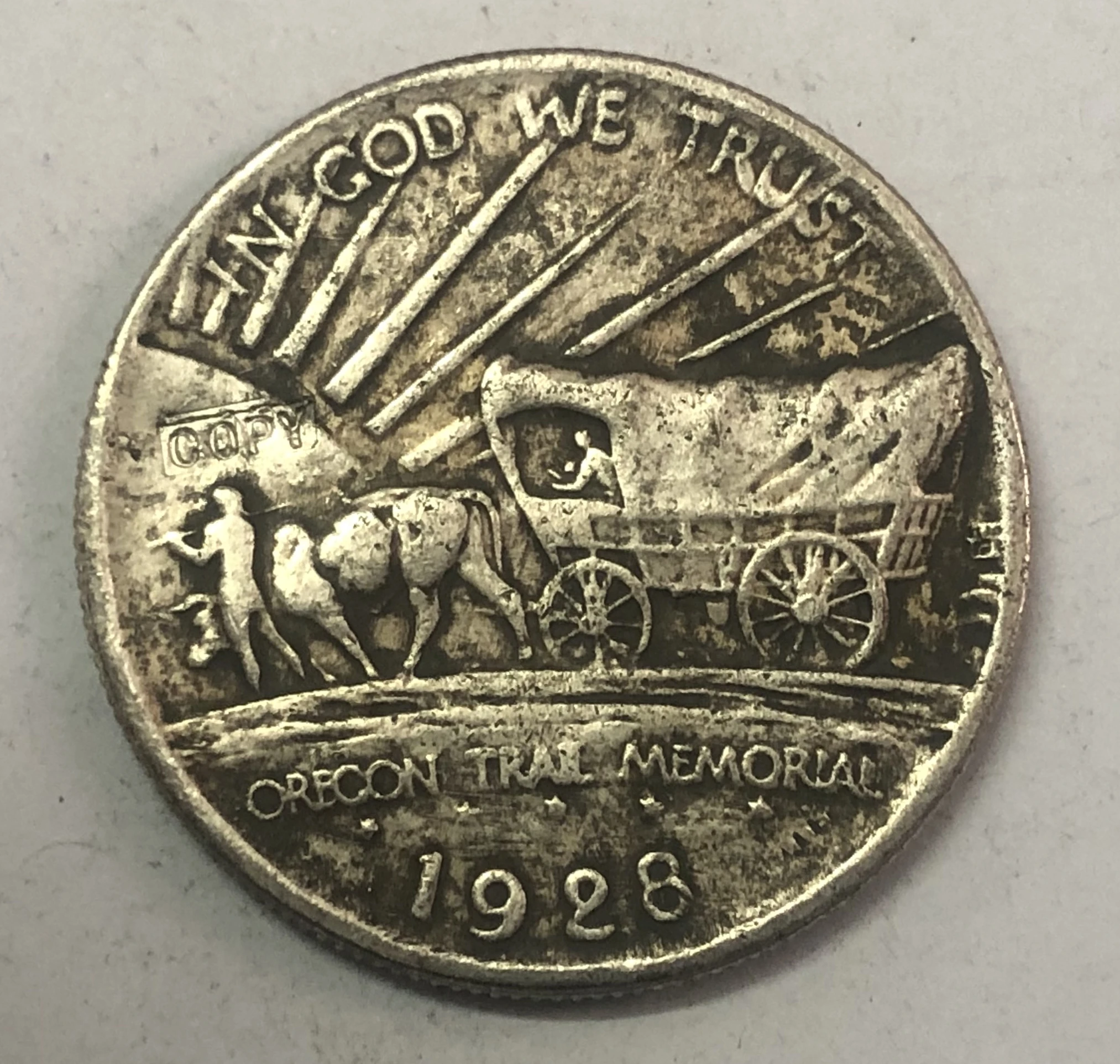 1928 США ½ доллара Орегон Trail Memorial | Дом и сад