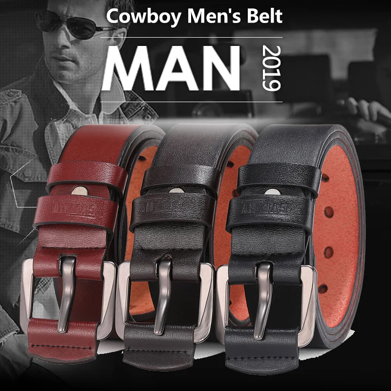 

Fashion and leisure men's leather-like PU needle buckle wear-resistant and scratch-resistant mens belt punk belts belt men