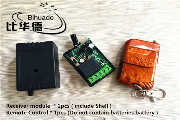 

315Mhz Universal Wireless RF Remote Control Switch DC 12V 10A 1CH relay Receiver Module and 315 Mhz Remote Controls With battery