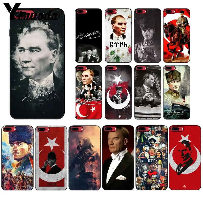 Турция Mustafa Kemal Ataturk чехол для телефона iphone 12 11 Pro Max 8 7 6 6S Plus X XS MAX 5 5S SE XR | Мобильные