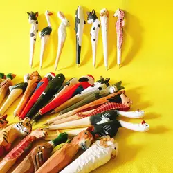 Распродажа ~ 30 шт. дерево миниатюры животных шариковая ручка/для дня рождения/для детского сада ручной работы материал/подарок подарок для