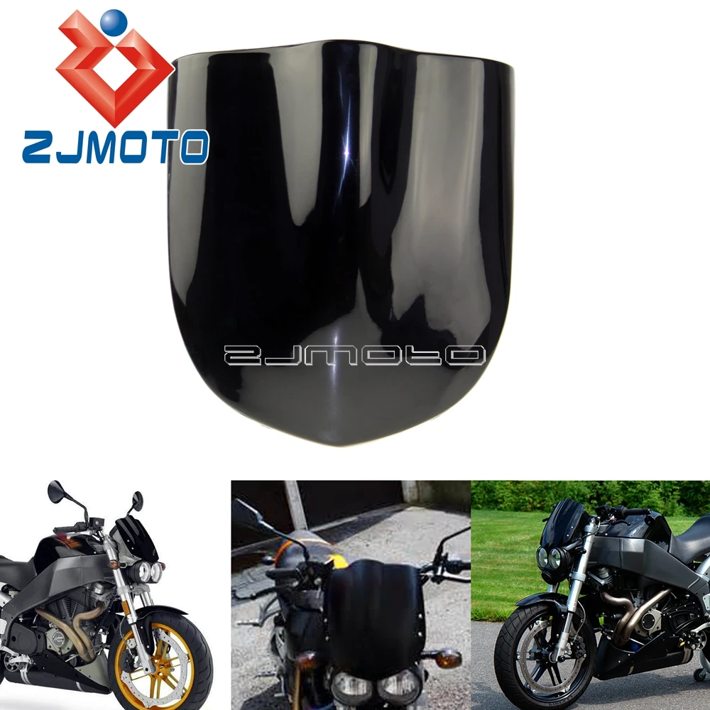 

Universal Black Motorcycle Windscreen Fly Screen Windshield For Buell XB9SX XB12S XB9S Streetfighter Front Fairing