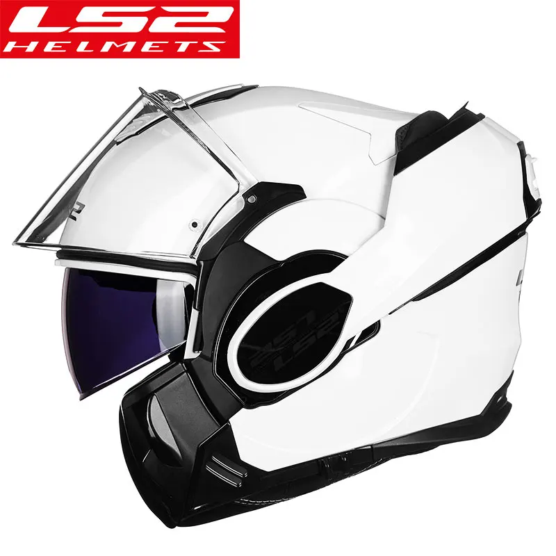 LS2 Полный лицевой шлем мото rcycle шлем casco moto capacetes de moto ciclista двойной объектив capacete FF399 - Цвет: 3