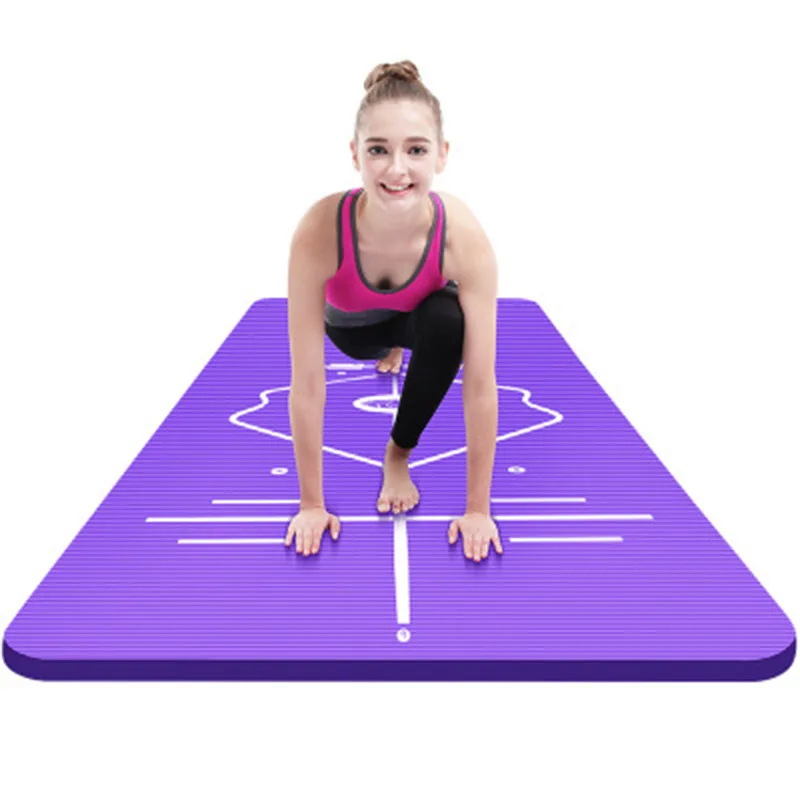 

15mm Yoga Mat With Position Line yoga mat with alignment Non-Slip Odorless Exercise Pilates Sports Pad Fitness Mat For Beginner