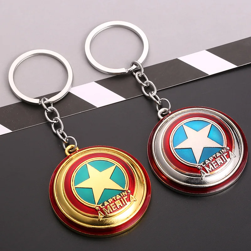 Hulk Batman Keyring  Key Gift Toys Avengers Captain America Shield Keychain Spider man Iron man Mask Keychain Toys 