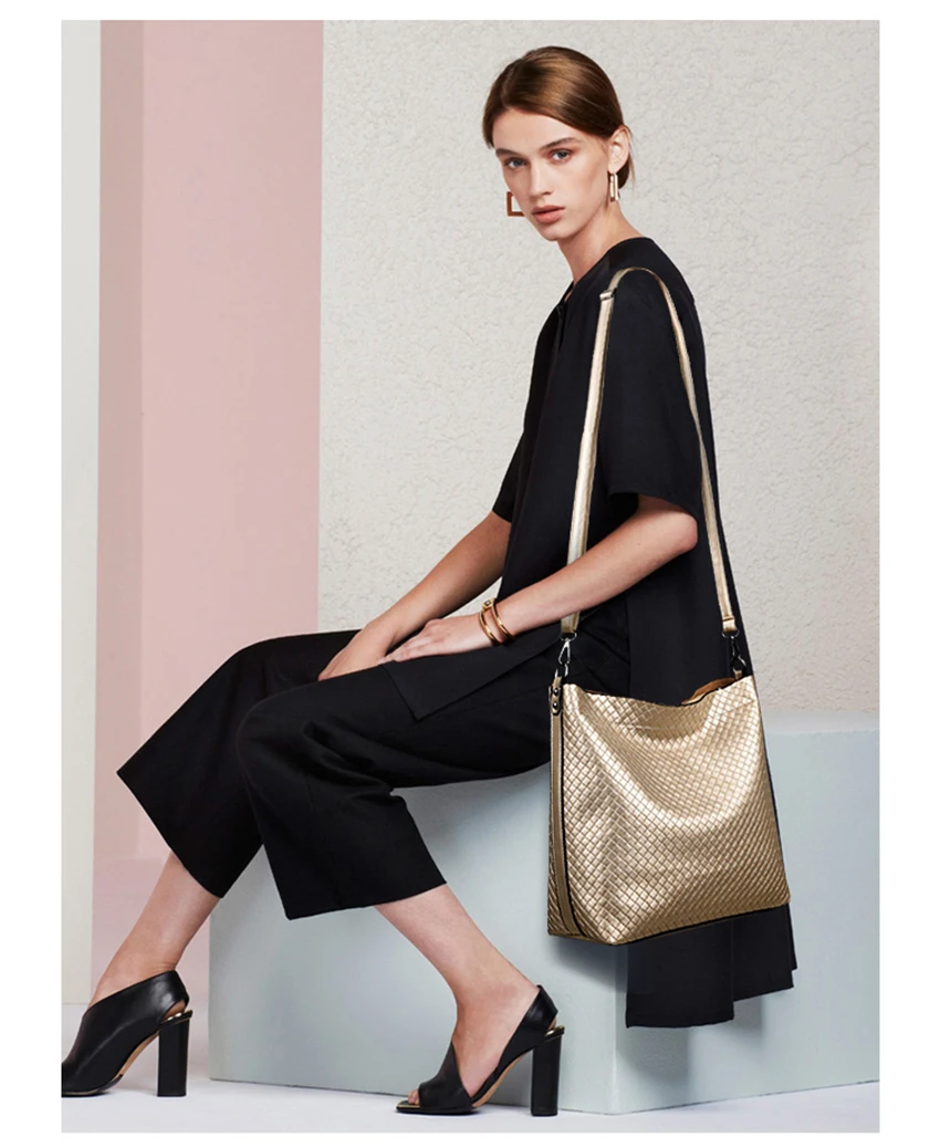 couro grande tote luxo bolsa crossbody