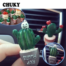 CHUKY Смолы Кактус автомобильный Кондиционер Vent автомобильного воздуховыпускного отверстия для hyundai i30 ix35 ix25 Solaris Tucson Mazda 3 6 CX-5 Subaru