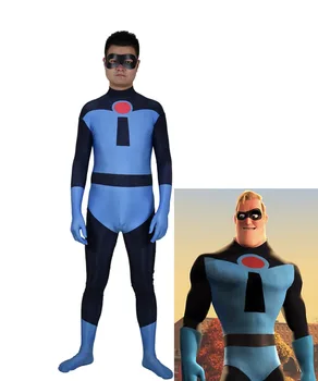 

Custom Made The Incredibles 2 Mr. Incredible Costume Spandex Printed Halloween Superhero Cosplay Bodysuit