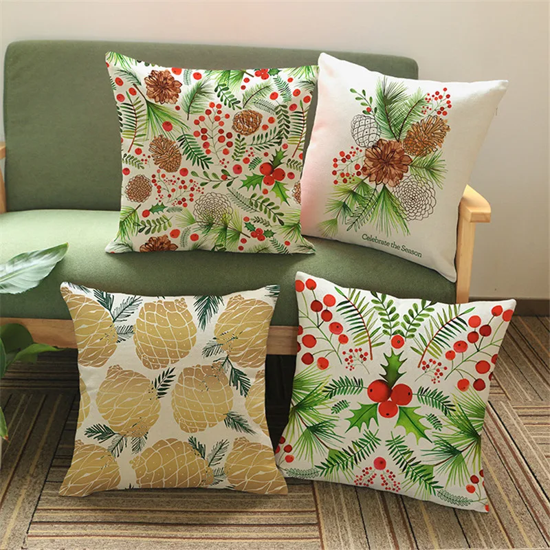 Decorative Throw Pillow Cover Case Modern Minimalist Flora With