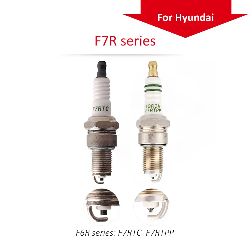 4pcs/lot China original TORCH spark plugs F7R series for Hyundai SANTA