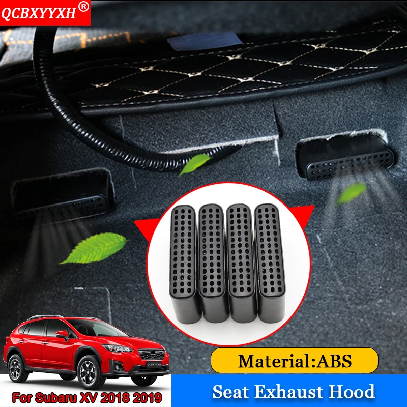 

QCBXYYXH Car-styling 4pcs/set ABS Car Front Seat Exhaust Hood Auto Interior Decoration Auto Accessories For Subaru XV 2018 2019