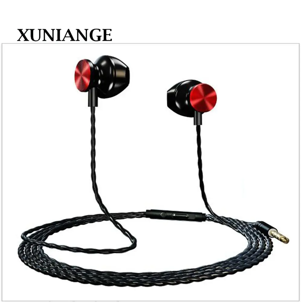 

XUNIANG cross-country subwoofer in-ear mobile phone earbuds for oppo vivo Huawei millet