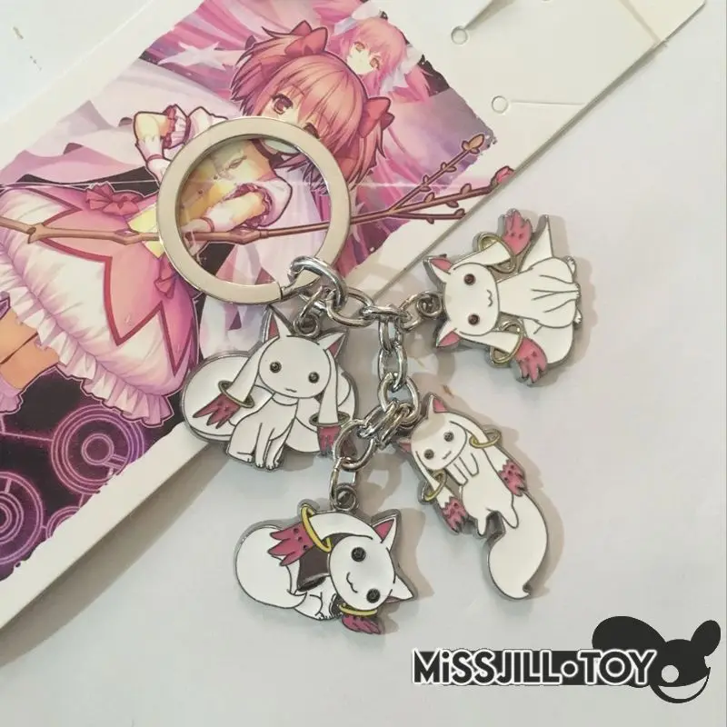 Cartoon Puella Magi Madoka Magica Incubator QB metal 5 pendants alloy