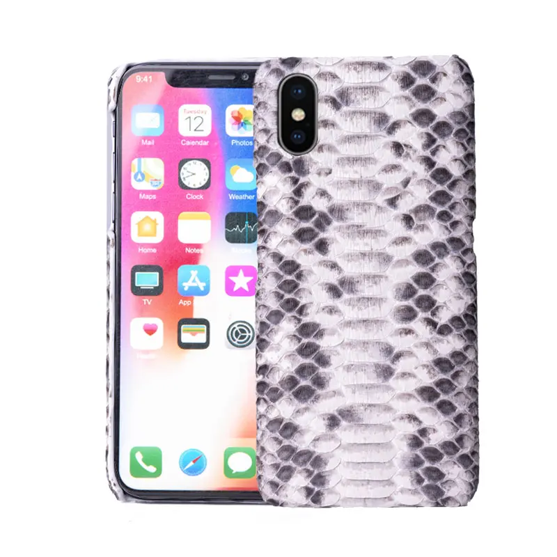 iphone 7 plus case x xr xs 8 phone bag python skin Leather Half-wrapped | Мобильные телефоны и аксессуары