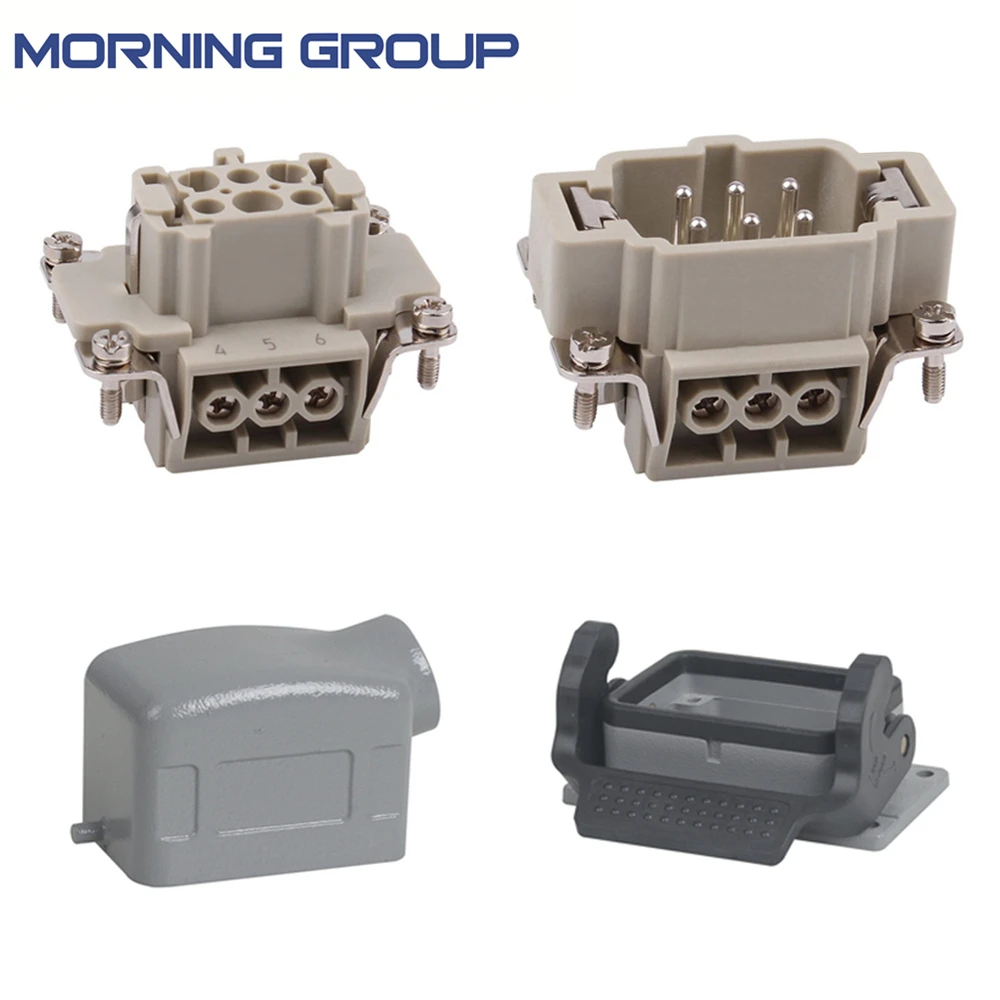 

Whole set HE-006 16A 500V Heavy Duty electronic Connector 6pins