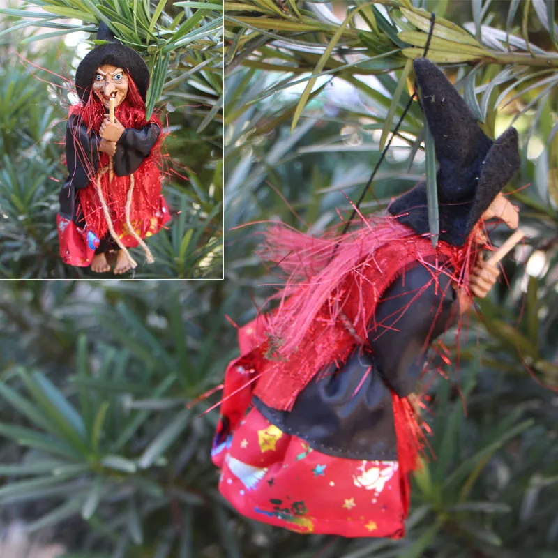 Hanging Horror Witch Figurine Halloween Decoration Pendant Ornaments for Party Garden Holiday Lawn Patio Decor PAT88 (3)