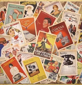 

32 pcs Europe Poster Cards Collector Retro Nostalgia Postcards Cartoon card Carte Postale Office School Supplies