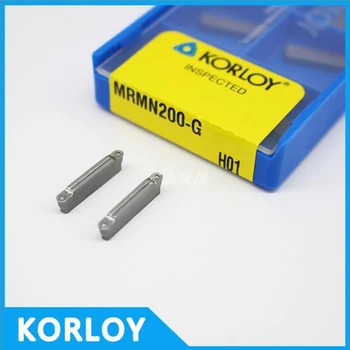 

Original Korloy MRMN200-G H01 MRMN 200 Carbide Grooving Cutting Turning Inserts for aluminum copper Lathe Cutter 10pcs CNC Tools