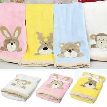 Высокое качество детское одеяло s Младенческая Толстая фланелевая пеленка конверт коляска Мультфильм Одеяло новорожденное детское постельное белье одеяло s