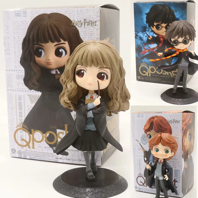 

QPosket Movie Character Cute Harry Potter Ron Weasley Hermione Granger Draco Malfoy Action Figure Toy Doll Christmas Gift