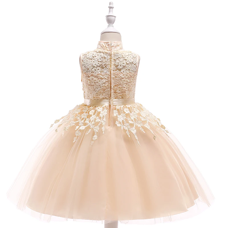 Розничная ; кружевное платье Ципао с цветочным узором; детское торжественное вечернее платье для девочек с бантом; Элегантное свадебное платье с кисточками для девочек; L5021