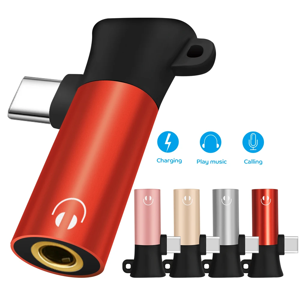 

Type C To 3.5 mm Earphone Jack Adapter 2 in 1 USB Audio Cable Converter Charging Splitter Headphone Adapter For Samsung A30 A50