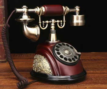 

Classical Antique vintage fixed telephone old fashioned phone Rotation dial