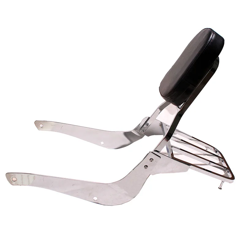 Chrome Sissy Bar Passenger Backrest& Luggage Rack For Suzuki C50 VL800 M50