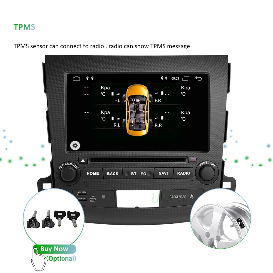 Top 8" IPS SCREEN DSP Android 9.0 4G RAM 64G ROM Car DVD PLAYER For Mitsubishi Outlander GPS stereo RADIO receiver navigation PC 28