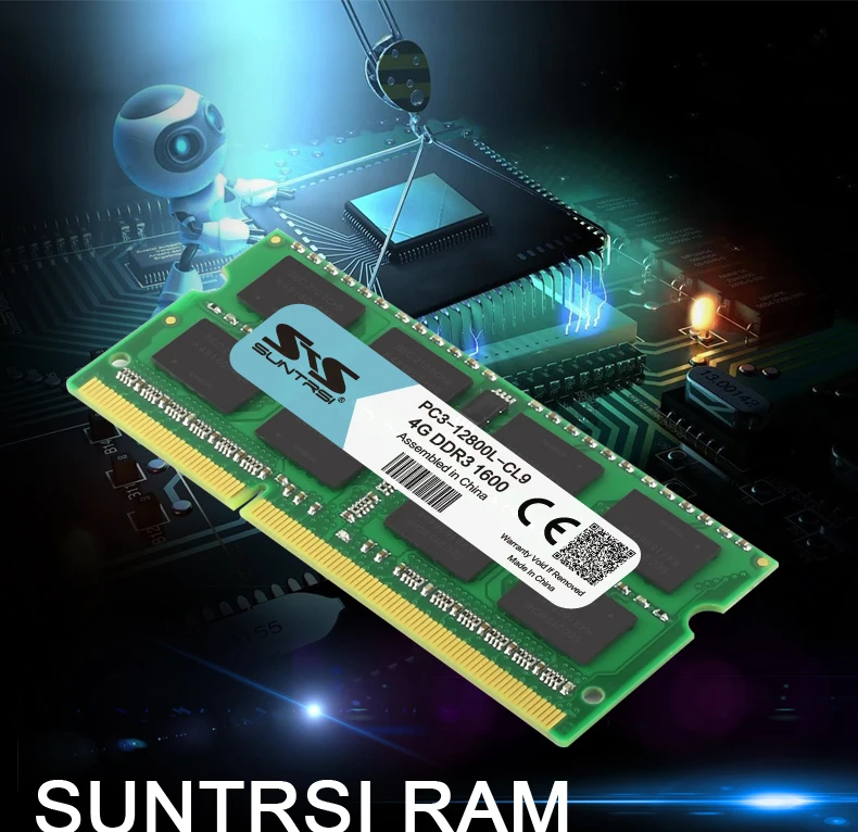 Suntrsi DDR3 ноутбук 4 Гб 1600 МГц ОЗУ 1333 МГц ноутбук память 1,5 в 204 Pin