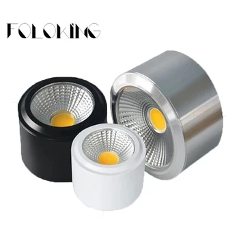 

1PCS Surface Mounted LED Downlights 6W 10W 14W 20W Dimmable LED Downlight COB Dimmable AC 85-265V Spot Light