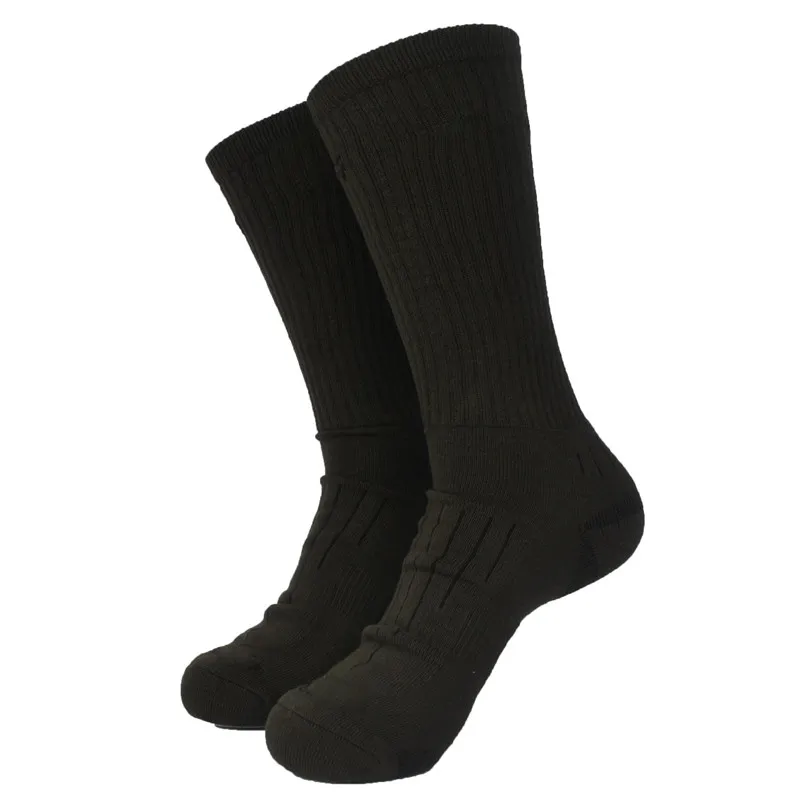 

1 Pair Army Green Outdoor Thick Coolmax Trekking Socks Men's Socks