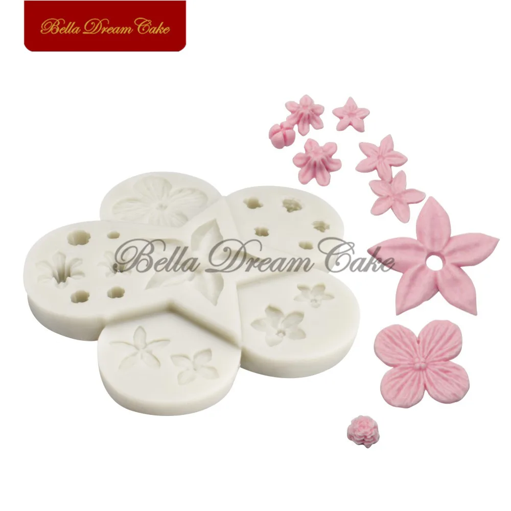 

Flower Silicone Mold Candy Chocolate Fondant Molds Cupcake Topper Decoration Moulds DIY Party Cake Decorating Tool Bakeware