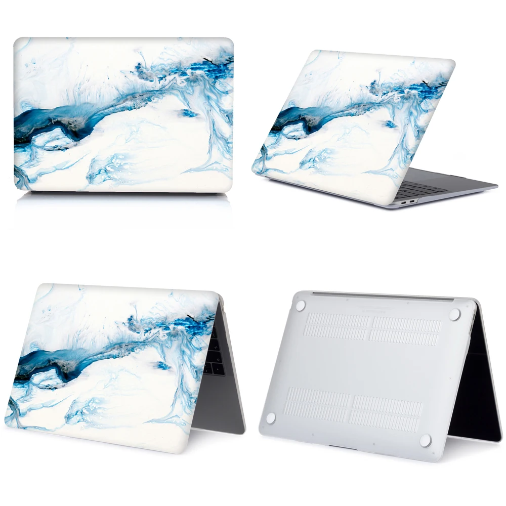 Мраморный чехол для ноутбука Apple MacBook Touch ID A1932, Air 13 A1369 Pro retina 11 12 13 15 Pro 13,3 15,4 Touch Bar+ чехол для клавиатуры