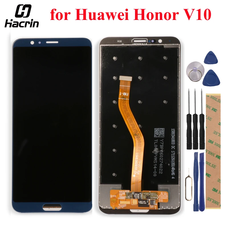 Продажа Для huawei Honor V10 ЖК дисплей + кодирующий преобразователь сенсорного экрана в сборе Замена для Honor View 10 BKL AL00 BKL AL20 BKL L09