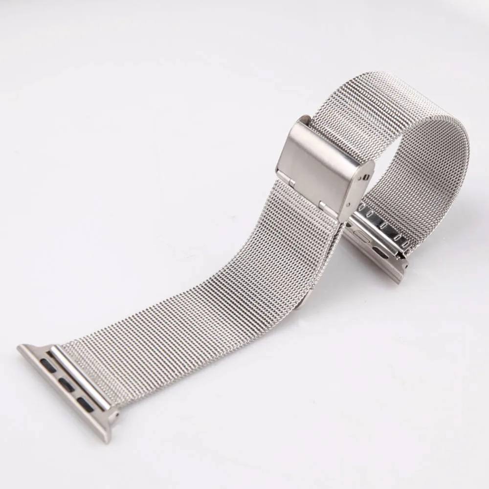 BUMVOR Milanese Loop for Apple Watch Series 1/2/3/4 band for iwatch Stainless Steel Strap for 40/44/38/42MM Buckle with Adapters BUMVOR Milanese Loop for Apple Watch Series 1/2/3/4 band for iwatch Stainless Steel Strap for 40/44/38/42MM Buckle with Adapters