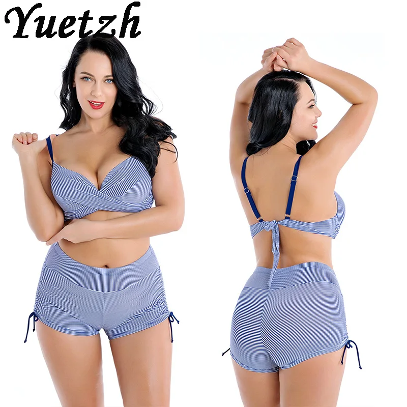 

2019 New solid women sexy bikins set bikini swimsuit plus size swimwear push up swimming beachwear bathing swim suit larges size