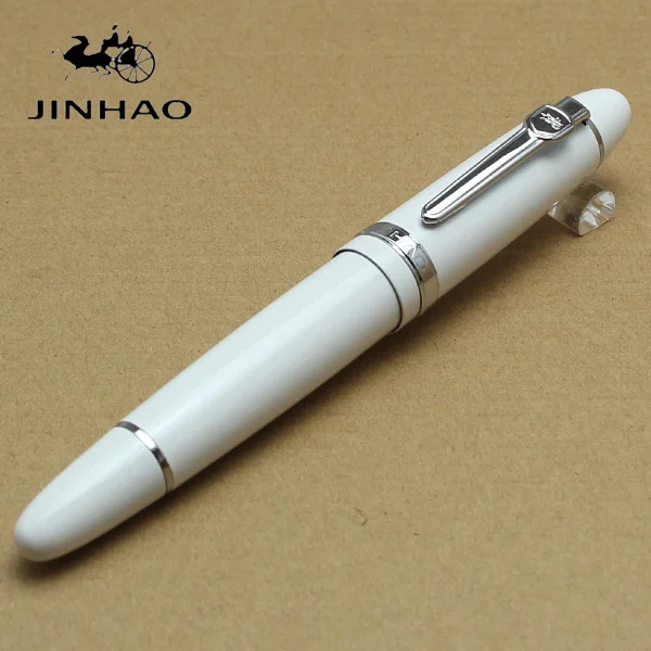 JINHAO, новинка 159, JINHAO, фирменные Канцтовары, Шариковая Ручка-роллер, Ручка-роллер, серебряный зажим, винтовая крышка, 0,7 мм, офисные ручки