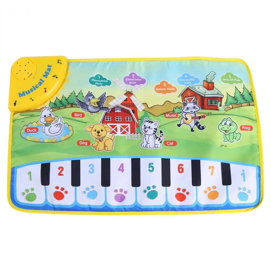 60 x 39CM Baby Music Play Mat Children Kid Crawling Piano Carpet
