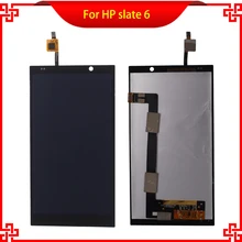 LCD Display Touch Screen Digitizer Assembly For HP slate 6 VoiceTab Slate6 Black Color Replacement Mobile Phone LCDs
