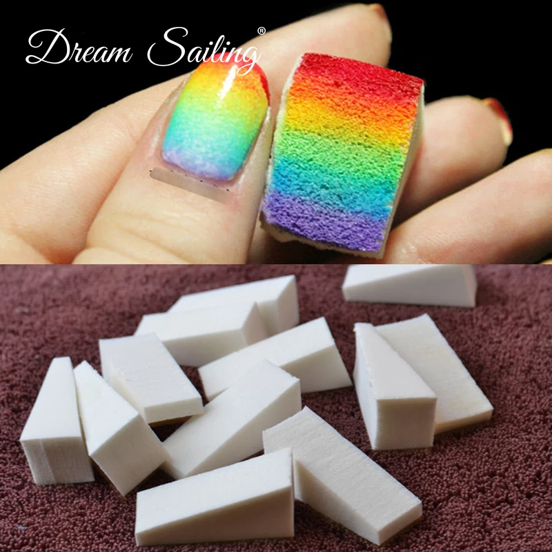 12pcs DIY Gradient Nail Stamping Sponges Buffer Files Color Change Gel Polish Equipment Manicure Art Tool | Красота и здоровье