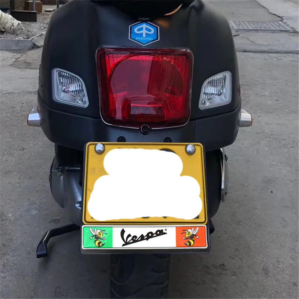 Китайский держатель номерного знака для Piaggio Vespa LXV LV GTS Sprint Primavera PX|Накладки и